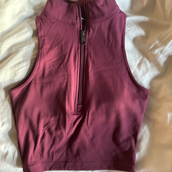 Refine bra Quarter Zip Crop NWT XS - Picture 5 of 10